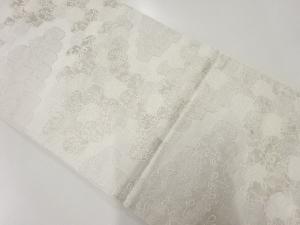 アンティーク 仕覆に草花模様織出し袋帯(材料)